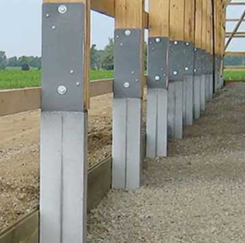 precast concrete post frame columns tully moravia ny